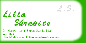 lilla skrapits business card